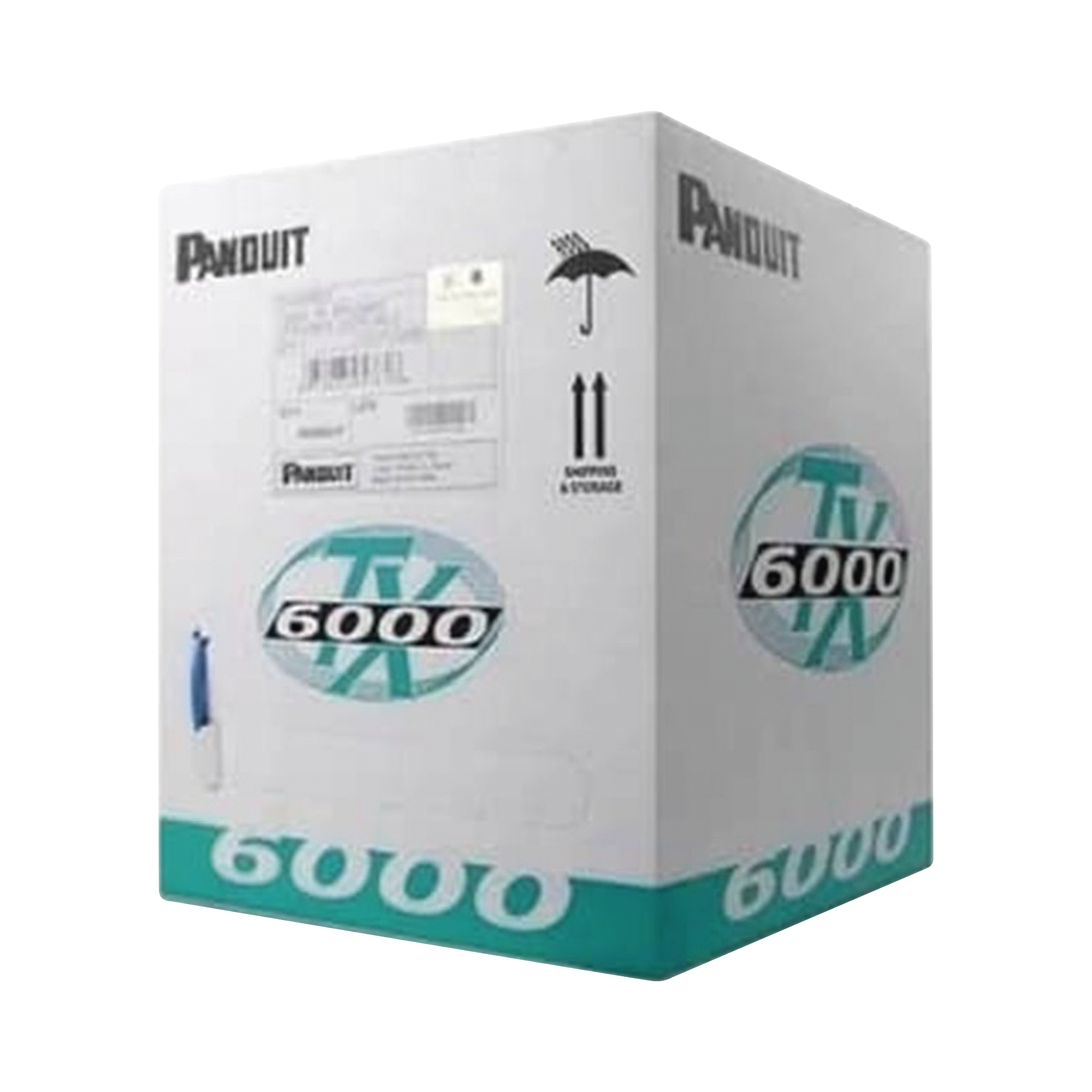 Bobina de Cable UTP 305 m. de Cobre, TX6000™ PanNet, Reelex, Blanco, Categoría 6 Mejorado (23 AWG), LSZH (Bajo Humo, Cero Halógenos), de 4 pares Bobina de Cable UTP 305 m. de Cobre, TX6000™ PanNet, Reelex, Blanco, Categoría 6 Mejorado (23 AWG), LSZH (Bajo Humo, Cero Halógenos), de 4 pares
